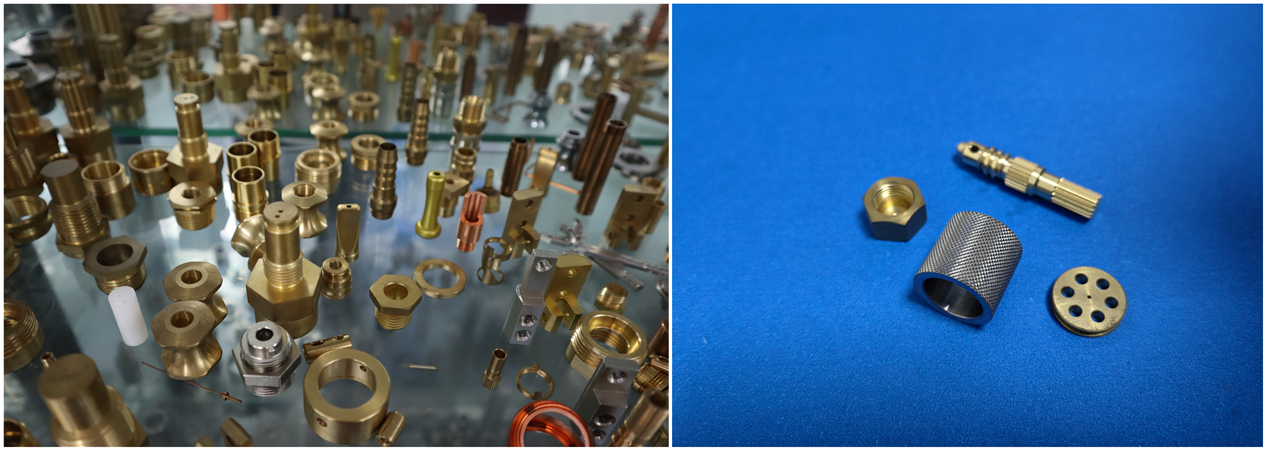 Falcon CNC Swiss – Kundenspezifische Messing-Rändel-Gewindeeinsätze mit hochpräziser Bearbeitung Messing-Rändel-Gewindeeinsätze, gefertigt mit Präzisions-CNC-Drehen bei Falcon CNC Swiss