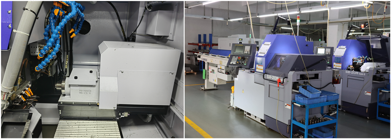 Falcon Swiss Dreherei mit hochpräzisen CNC-Drehservices Swiss Lathe Machine Shop Falcon CNC Drehen präziser Metallkomponenten