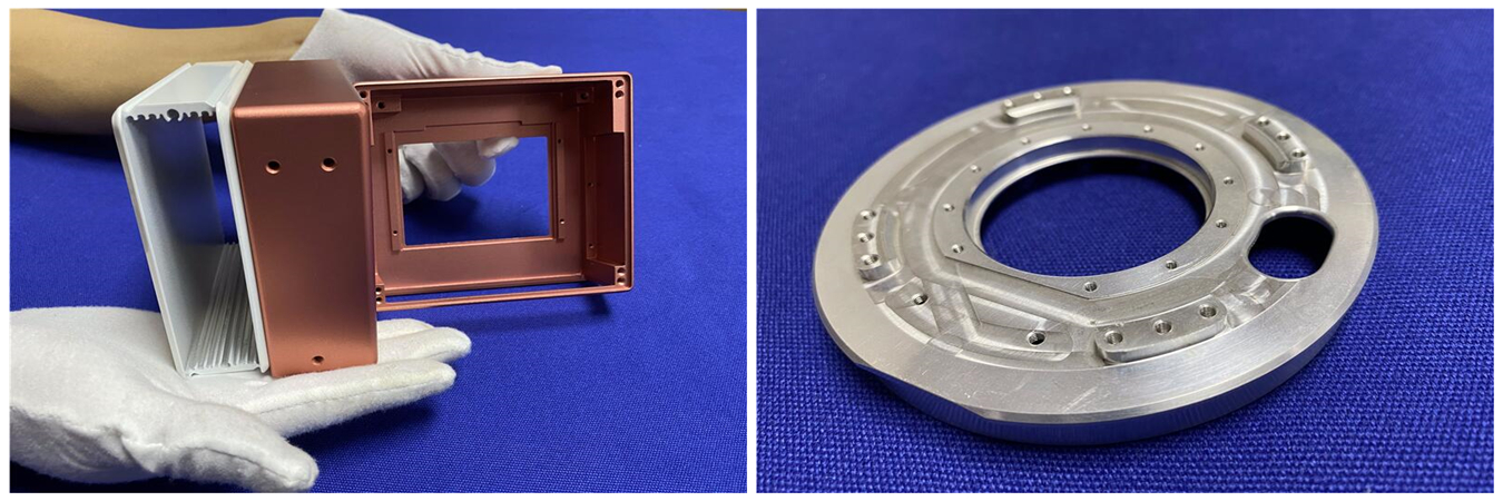 CNC-gefräste Aluminiumlegierungsteile mit hochpräziser Oberflächenbearbeitung