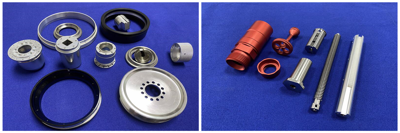 CNC-Drehen von Aluminium-Maschinenteilen mit hoher Präzision