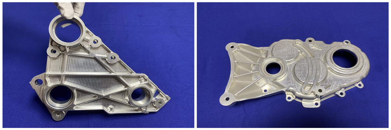 CNC-Fräsmaschinenkomponente mit hochpräzise bearbeitetem Metallteil
