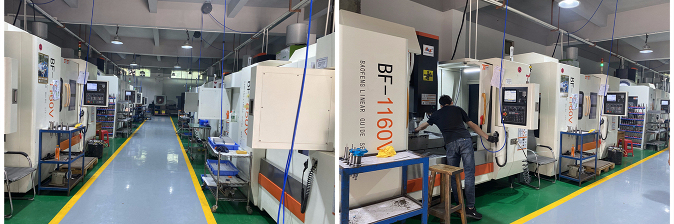 Aluminium-CNC-Werkstatt für die Herstellung von Präzisionsteilen Aluminium-CNC-Bearbeitung in einer Werkstatt, die Präzisionsteile herstellt