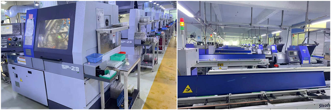 Hochvolumen-CNC-Swiss-Werkstatt Hochvolumen-CNC-Swiss-Machining für die Produktion kleiner Präzisionsteile