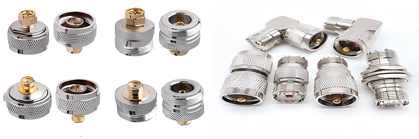 Präzisions-CNC-Bearbeitung von HF-Steckverbindern durch Falcon CNC Swiss HF-Steckverbinder-Hersteller, der bei Falcon CNC Swiss Präzisions-CNC-gefräste Komponenten herstellt