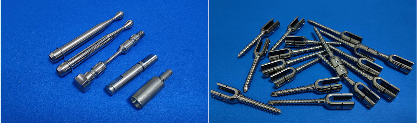 Präzise medizinische CNC-bearbeitete Titanteile für Implantate und chirurgische Instrumente