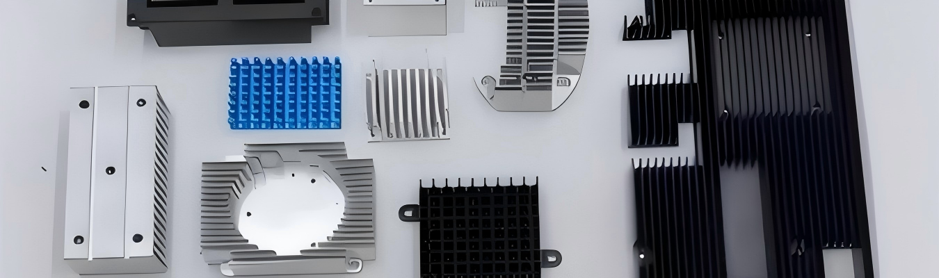 Aluminium-Kühlkörperbearbeitung mit CNC-Präzision für effizientes Wärmemanagement in elektronischen Komponenten